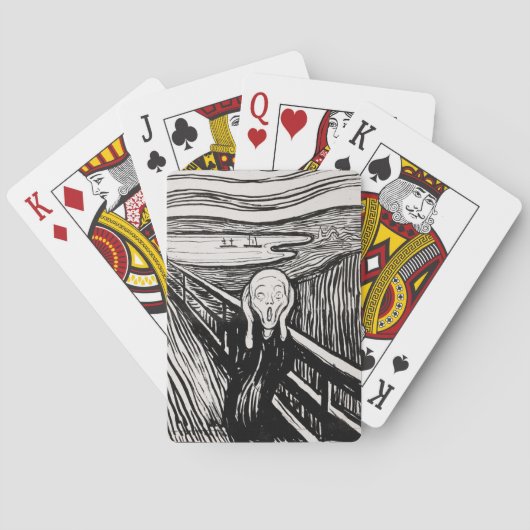 Der Schrei EDVARD MUNCH 1895 Spielkarten (Rückseite)