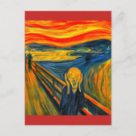 Der Schrei - Edvard Munch - Art Post Card Postkarte