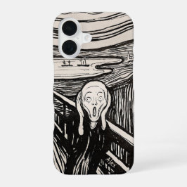 Der Schrei – Edvard Munch – Benutzerdefinierter Te iPhone 16 Hülle