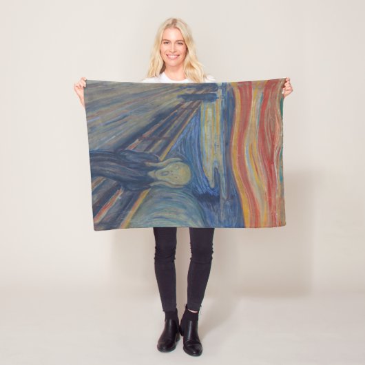 Der Schrei, Edvard Munch Fleecedecke (Beispiel)