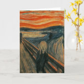 Der Schrei - Edvard Munch Karte (Gelbe Blume)