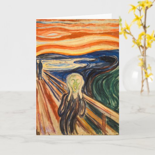 Der Schrei | Edvard Munch | Karte (Gelbe Blume)