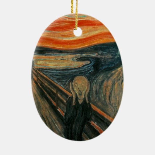 Der Schrei - Edvard Munch Keramik Ornament (Hinten)