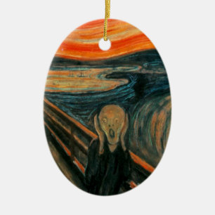 Der Schrei (Edvard Munch) Keramik Ornament