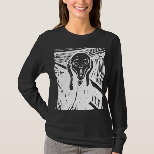 Der Schrei – Edvard Munch Kunst (Invertiert) T-Shi T-Shirt (Vorderseite)