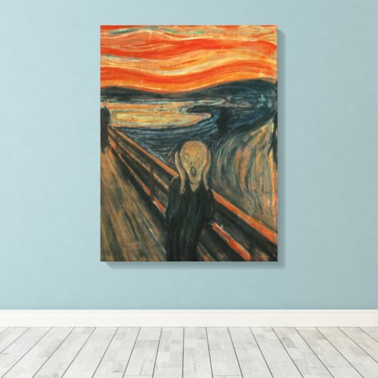 Der Schrei - Edvard Munch Leinwanddruck (Insitu (Holzboden))