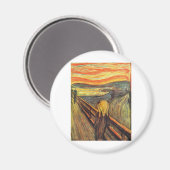 Der Schrei - Edvard Munch Magnet (Vorderseite/Rückseite)