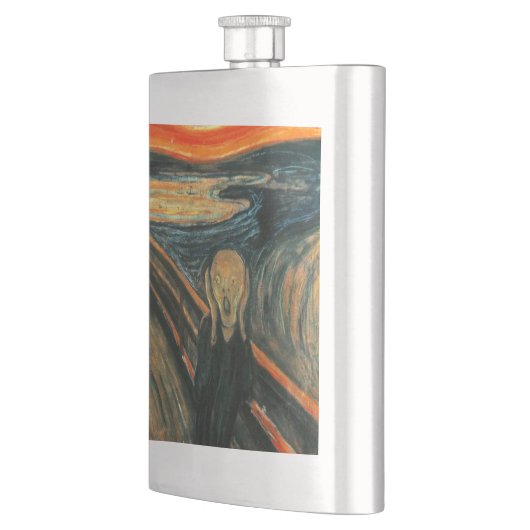 Der Schrei Edvard Munch Moderne expressionistische Flachmann (Links)