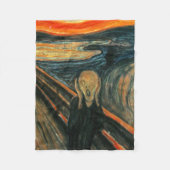 Der Schrei Edvard Munch Moderne expressionistische Fleecedecke (Vorderseite)