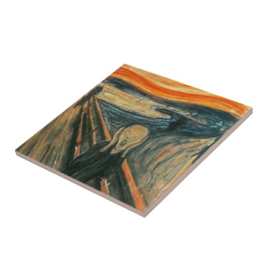 Der Schrei Edvard Munch Moderne expressionistische Fliese (Seite)