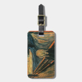 Der Schrei Edvard Munch Moderne expressionistische Gepäckanhänger (Vorderseite vertikal)