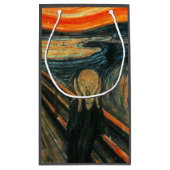 Der Schrei Edvard Munch Moderne expressionistische Kleine Geschenktüte (Rückseite)