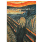Der Schrei Edvard Munch Moderne expressionistische Klemmbrett (Rückseite)