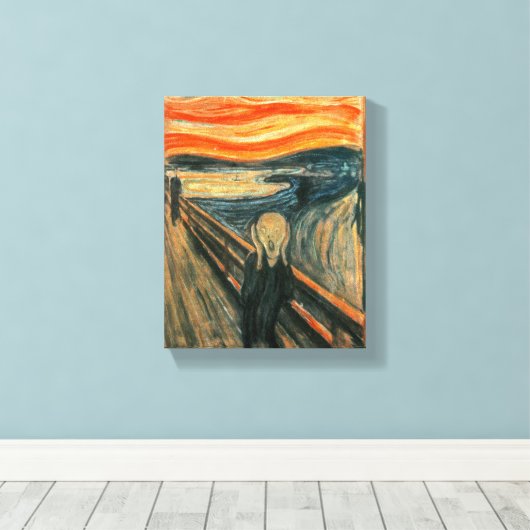 Der Schrei Edvard Munch Moderne expressionistische Leinwanddruck (Insitu (Holzboden))