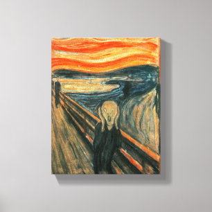 Der Schrei Edvard Munch Moderne expressionistische Leinwanddruck