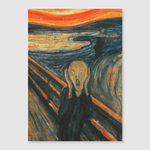 Der Schrei Edvard Munch Moderne expressionistische Magnetkarte
