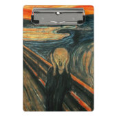 Der Schrei Edvard Munch Moderne expressionistische Mini Klemmbrett (Vorderseite)