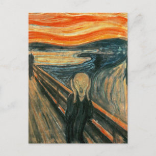 Der Schrei Edvard Munch Moderne expressionistische Postkarte