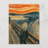 Der Schrei Edvard Munch Moderne expressionistische Postkarte (Vorderseite)