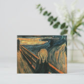 Der Schrei Edvard Munch Moderne expressionistische Postkarte (Stehend Vorderseite)