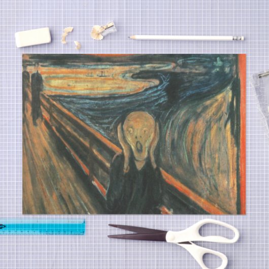Der Schrei Edvard Munch Moderne expressionistische Seidenpapier (Handwerk)