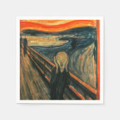 Der Schrei Edvard Munch Moderne expressionistische Serviette (Vorderseite)