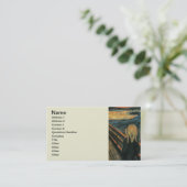 Der Schrei Edvard Munch Moderne expressionistische Visitenkarte (Stehend Vorderseite)