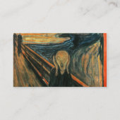 Der Schrei Edvard Munch Moderne expressionistische Visitenkarte (Rückseite)