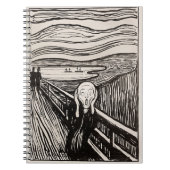 Der Schrei Edvard Munch Notizblock (Vorderseite)