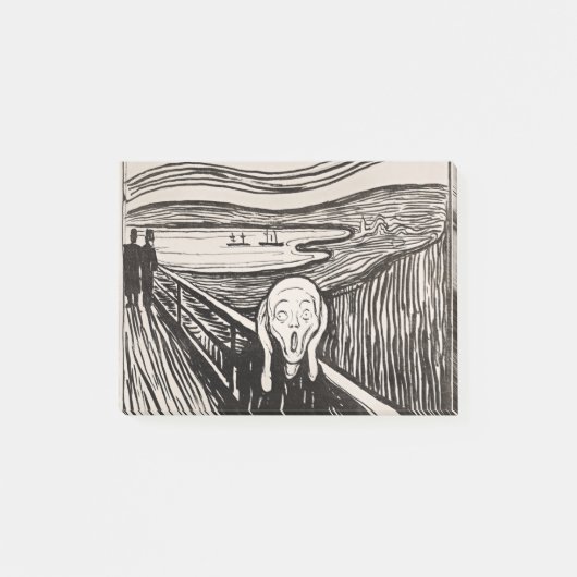 Der Schrei Edvard Munch Post-it Klebezettel (Vorderseite)