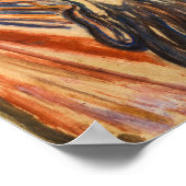 Der Schrei | Edvard Munch | Poster (Ecke)