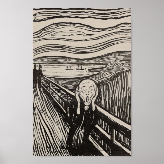 Der Schrei | Edvard Munch Poster (Vorne)