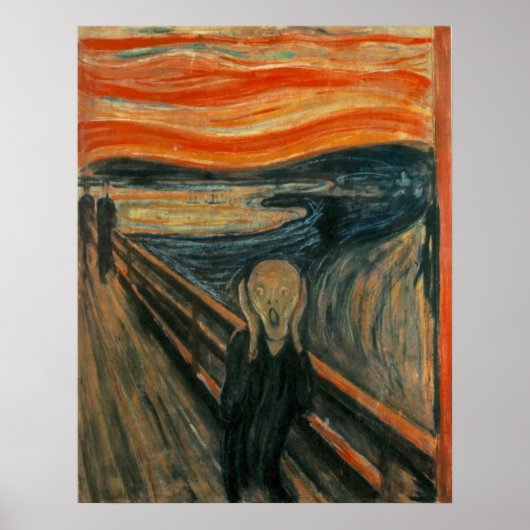 Der Schrei - Edvard Munch Poster (Vorne)