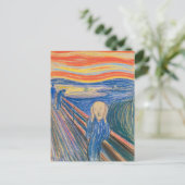 Der Schrei | Edvard Munch Postkarte (Stehend Vorderseite)