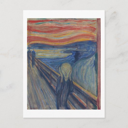 Der Schrei, Edvard Munch Postkarte (Vorderseite)