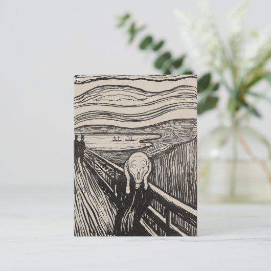 Der Schrei | Edvard Munch Postkarte (Stehend Vorderseite)