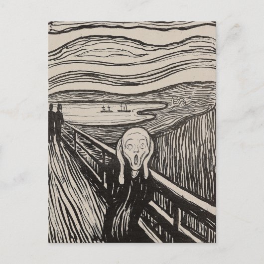 Der Schrei | Edvard Munch Postkarte (Vorderseite)
