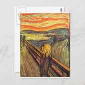 Der Schrei - Edvard Munch Postkarte (Vorne/Hinten)