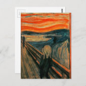 Der Schrei (Edvard Munch) Postkarte (Vorne/Hinten)