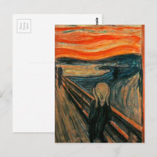 Der Schrei (Edvard Munch) Postkarte (Vorne/Hinten)