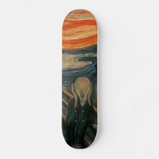 Der Schrei - Edvard Munch Skateboard (Vorderseite)