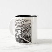 Der Schrei Edvard Munch Zweifarbige Tasse (Vorderseite Links)