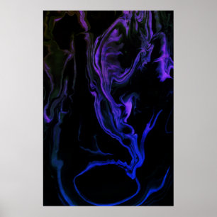 Der Schrei - eine abstrakte Kunstkreation auf 24x3 Poster