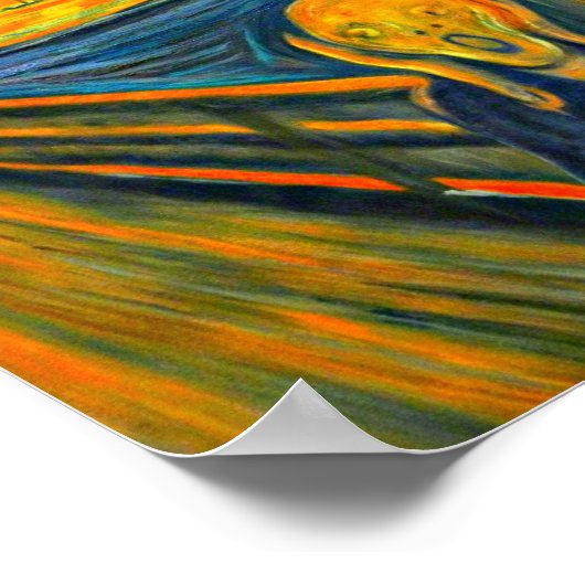 Der Schrei, FI Art by Munch, Poster (Ecke)