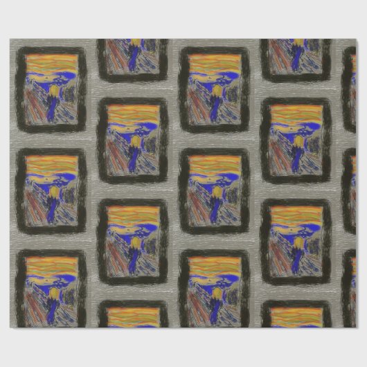 Der Schrei Geschenkpapier (Flach)