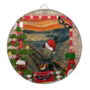 der Schrei hässlich Weihnachten Dartscheibe