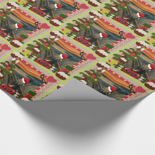 der Schrei hässlich Weihnachten Geschenkpapier (Ecke)