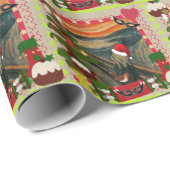 der Schrei hässlich Weihnachten Geschenkpapier (Rolleneckpunkt)