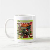 der Schrei hässlich Weihnachten Kaffeetasse (Links)
