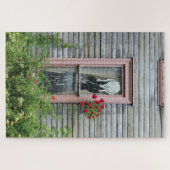 Der Schrei in einem Fenster Puzzle (Horizontal)